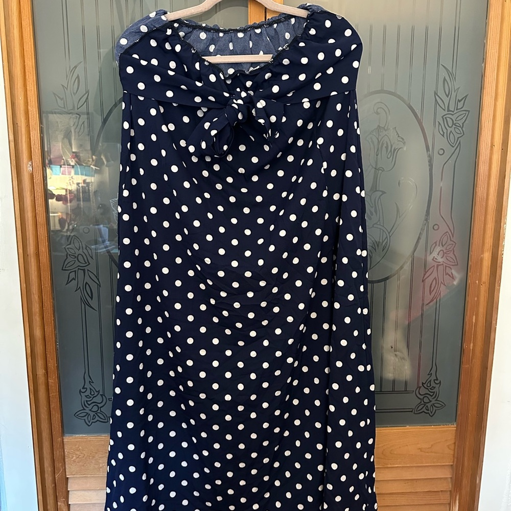 VICI Pretty Woman Strapless Polka Dot Maxi Dress XL - Picture 4 of 7